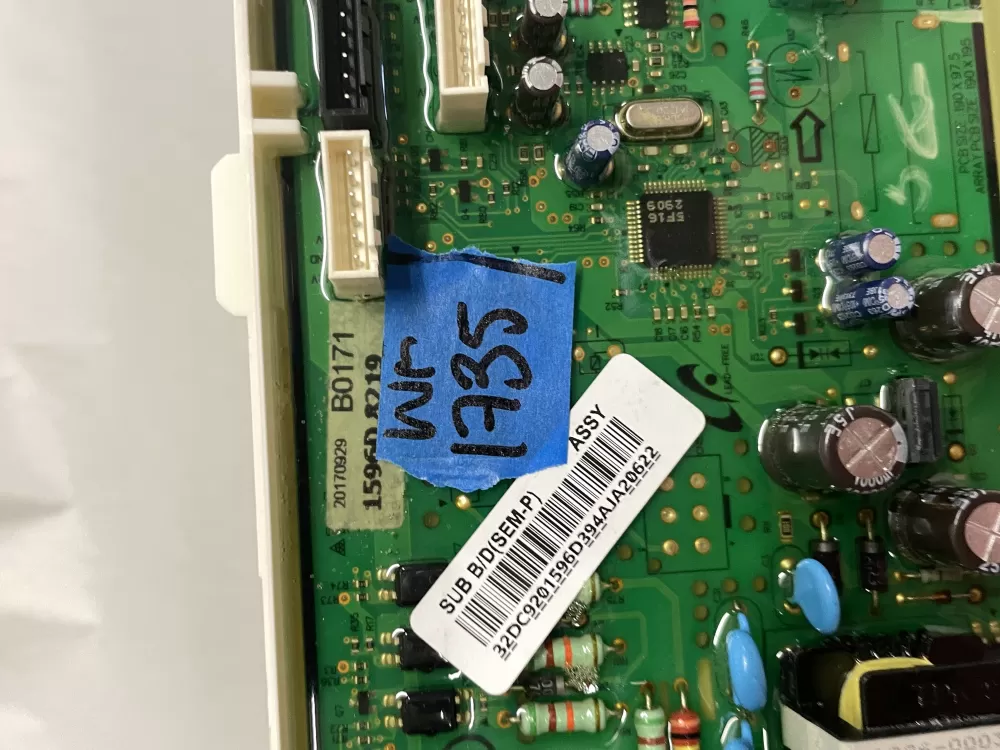 Samsung AP5916779 DC92-01606C DC92-01596D Dryer Control Board AZ212739 | Wm1735