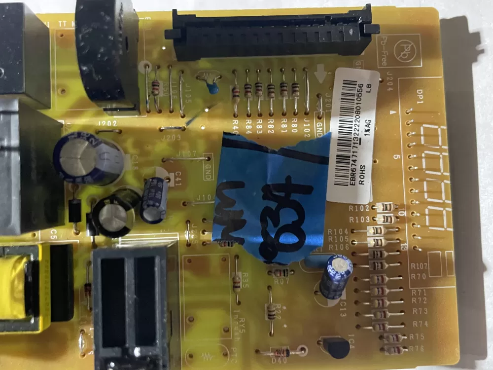 LG EBR67471713 Microwave Control Board Main AZ189273 | Wm834