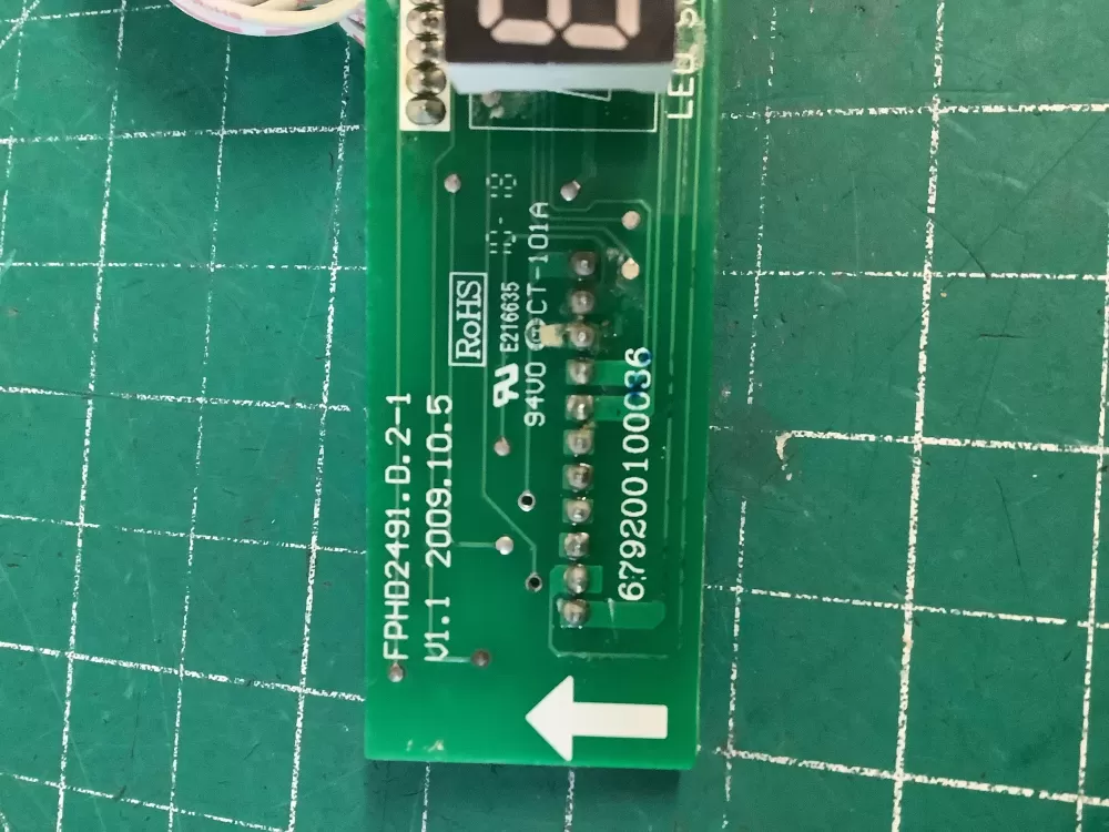 Frigidaire Electrolux E216635 Dishwasher Display Control Board AZ227989 | NR508