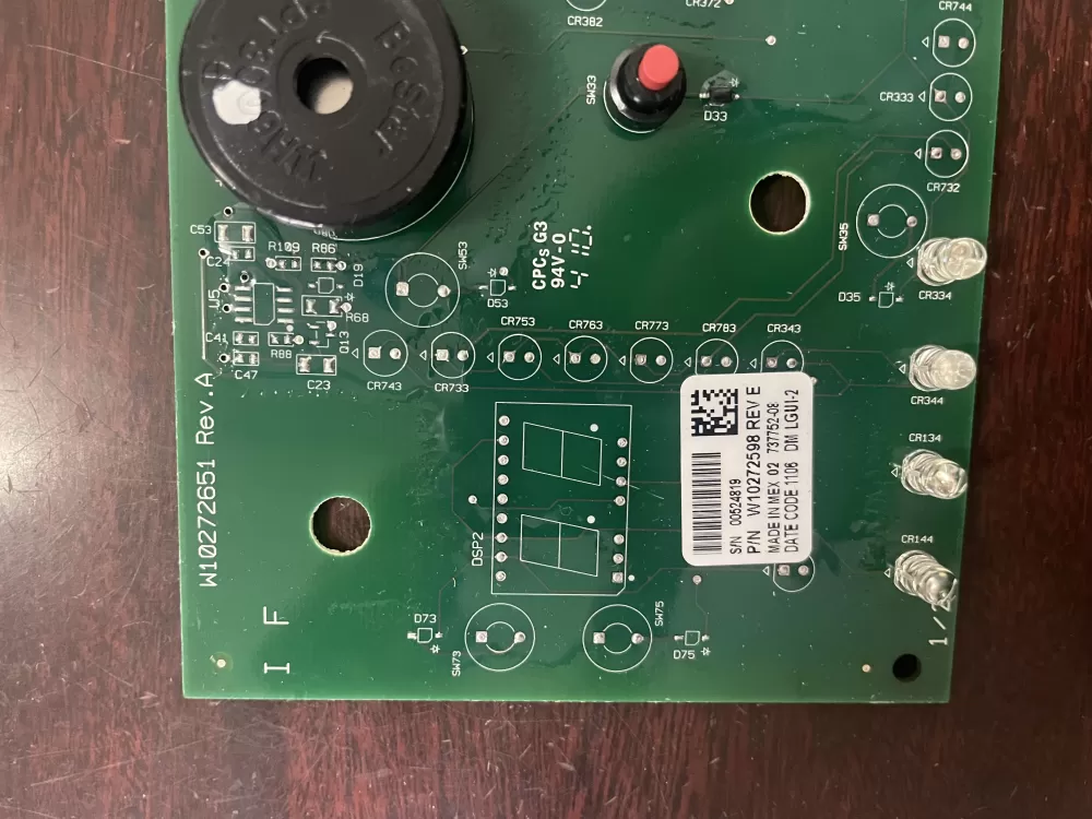 Whirlpool W10272598 Dryer Control Board AZ38198 | KMV377