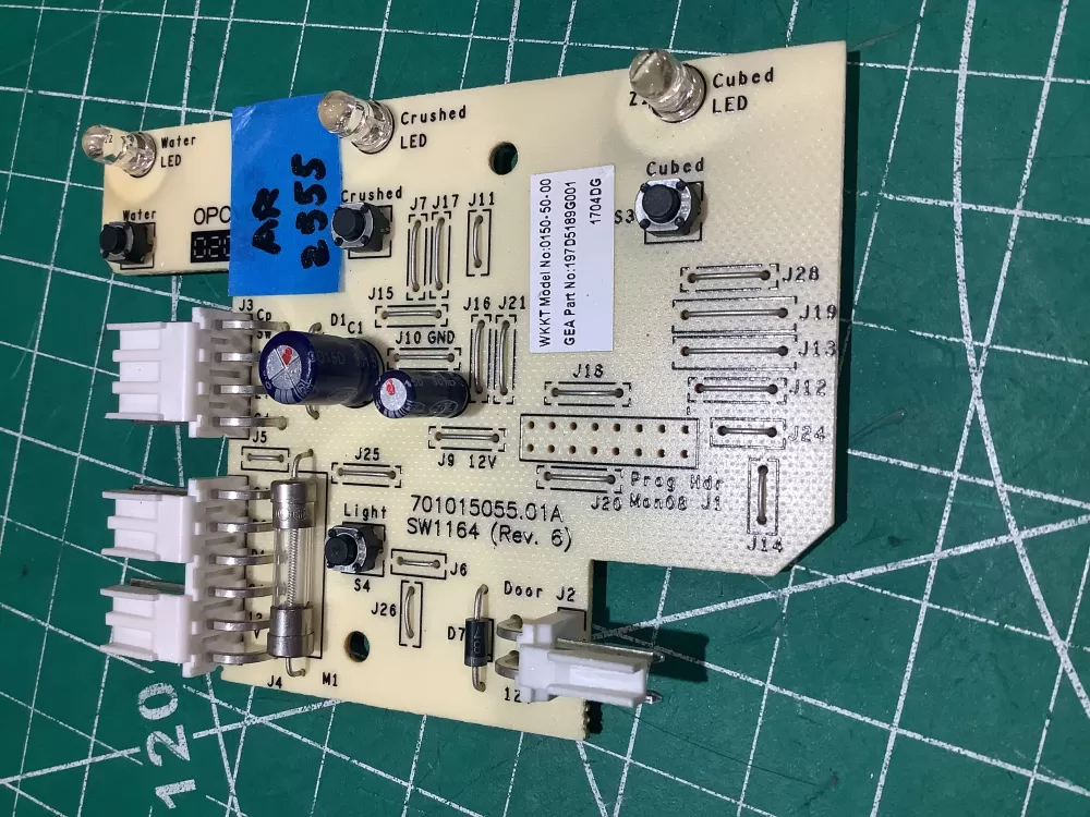 GE 197D5189G001 Refrigerator Control Board AZ185350 | AR2555