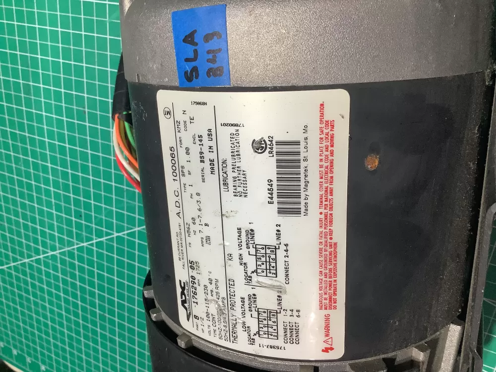 ADC American Dryer Motor 100065 AZ166334 | SL343 | A-Z Appliance Parts