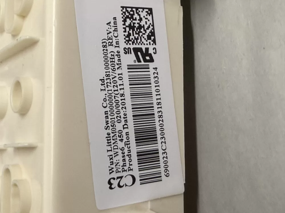 GE WH12X27293 17238100000283 Washer Control Board AZ211412 | KMV908