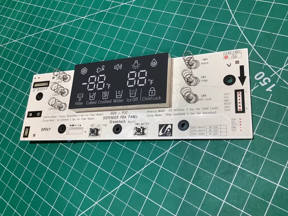Samsung DA97-00522A Refrigerator Dispenser Control Board AZ178071 | AR357