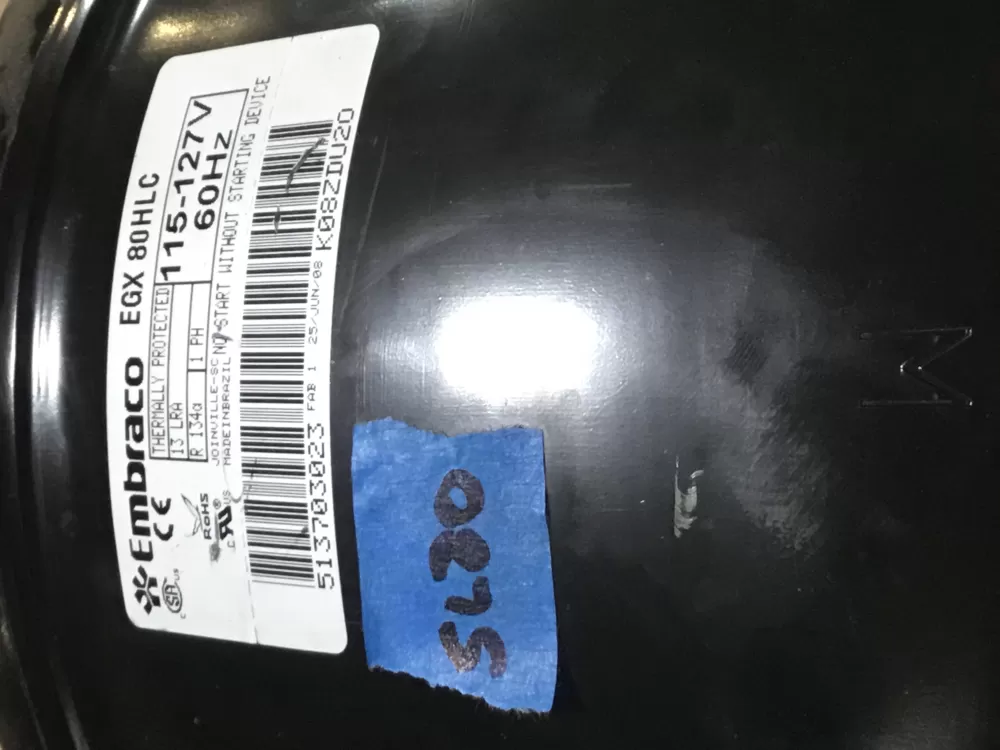 Embraco 513703023 Refrigerator Compressor AZ97387 | Sl80