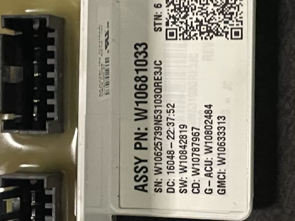 Whirlpool W10681033 W10812422 PS11723056 Washer Control Board AZ27651 | WMV129