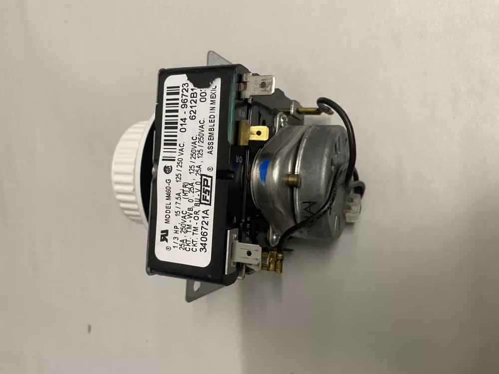 Whirlpool 3406721A AP3097855 3406721 WE04X10051 PD00055758 WE4X10051 877373 AP3637093 PS265288 EAP265288 Dryer Timer