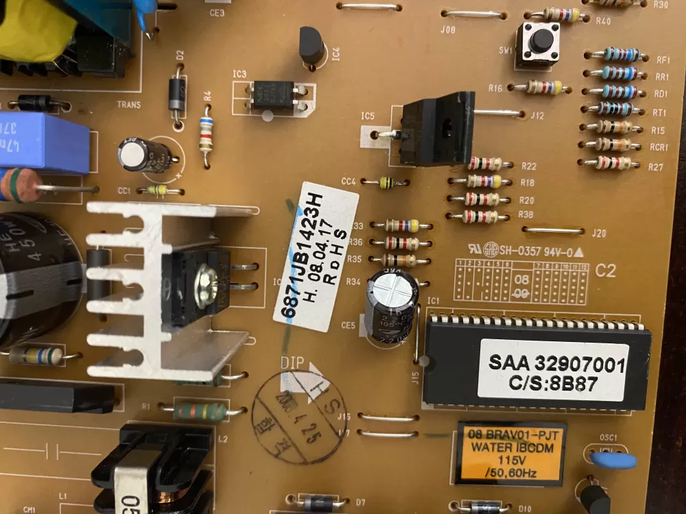 LG Refrigerator 6871JB1423B Main Board AZ36316 | BK453