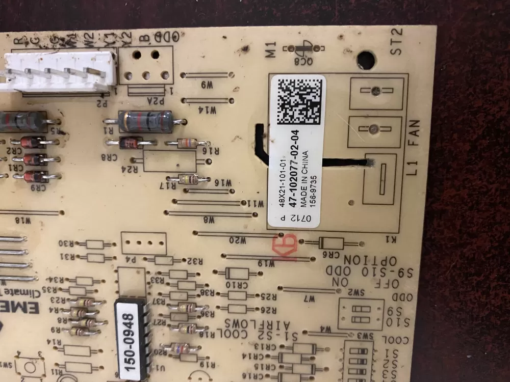 Rheem Air Handler Control Board 47-102077-02-04 156-9735 AZ32879 | BK1682