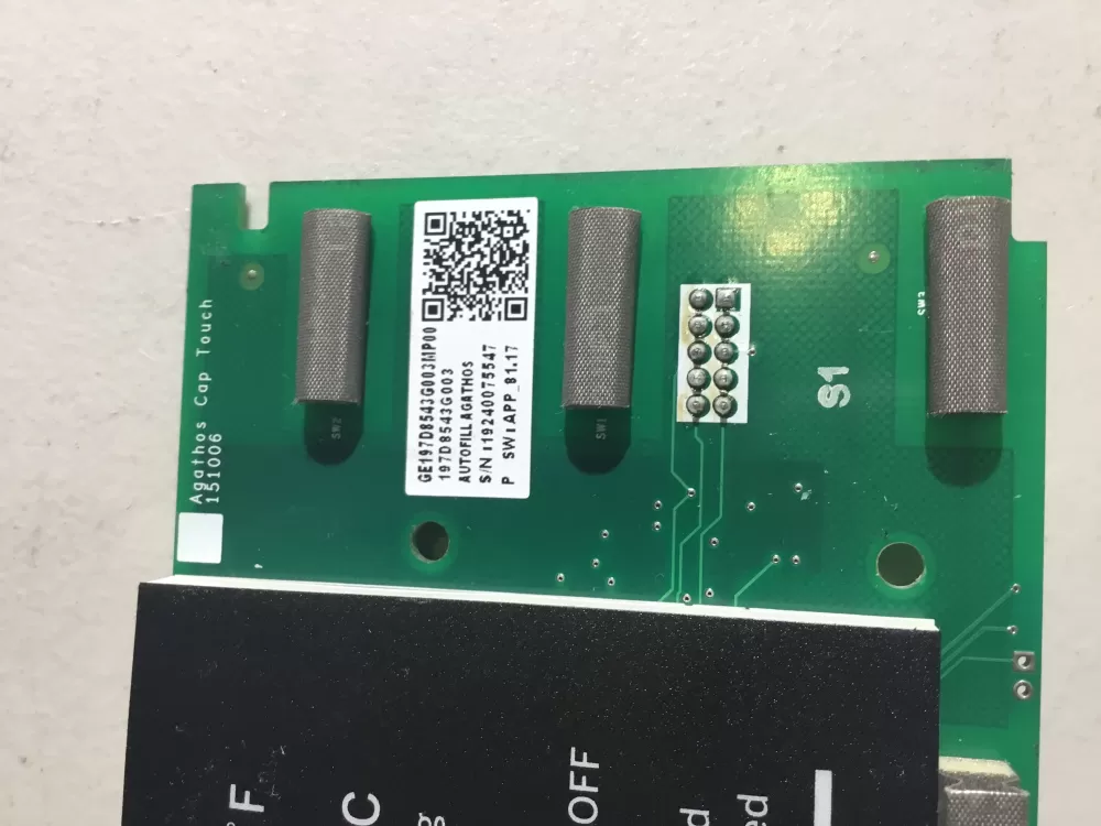 GE 197D8543G003 Wr55x30487 Refrigerator Control Board AZ37616 | NR1415