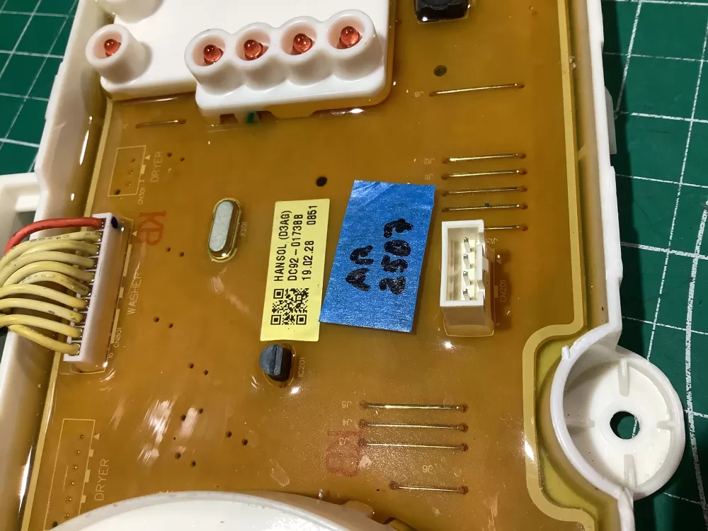 Samsung DC92 01738B DA92 02117A Washer Control Board AZ185308 | AR2507