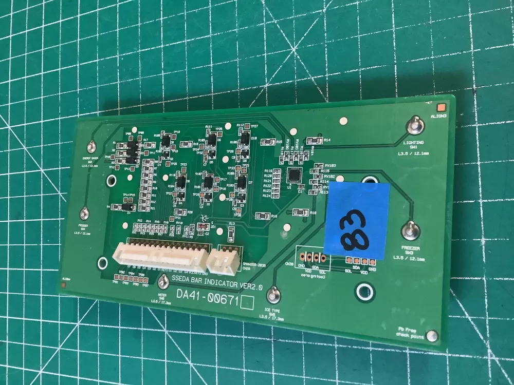Samsung DA41-00671 Refrigerator Control Board AZ219504 | NR83