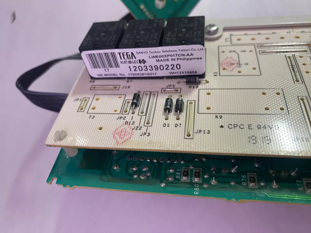 GE WH12X10344 175D5261G017 WH12X10404 Washer Control Board AZ197293 | BK2732