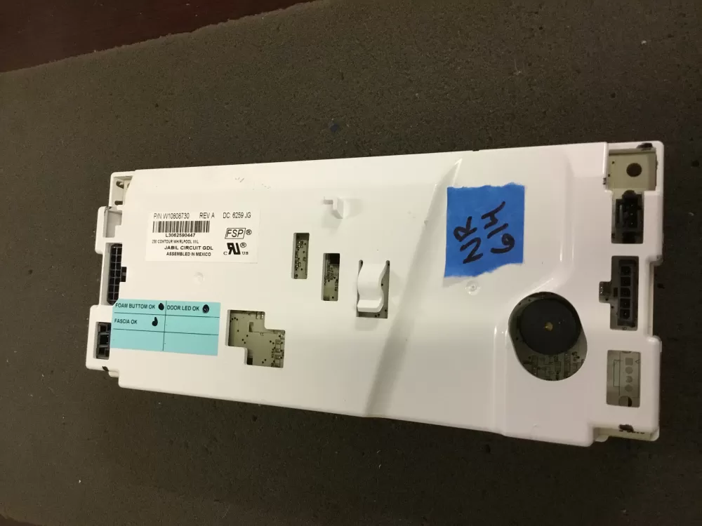 Whirlpool W10808730 Refrigerator Control Board Dispenser AZ91838 | NR614