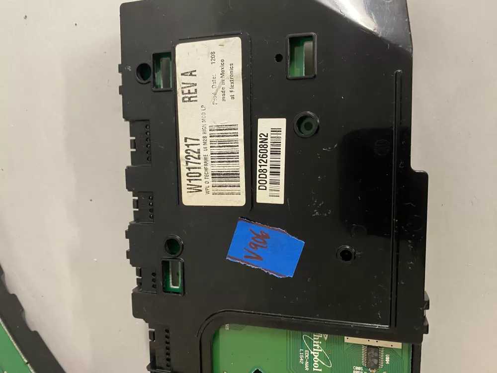 WHIRLPOOL DRYER CONTROL PANEL PART # W10153650 W10294709 AZ204513 | BKV906