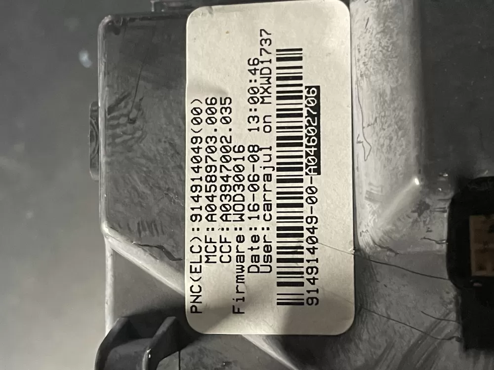 Electrolux Frigidaire A04602706 Washer Control AZ6026 | WM1379