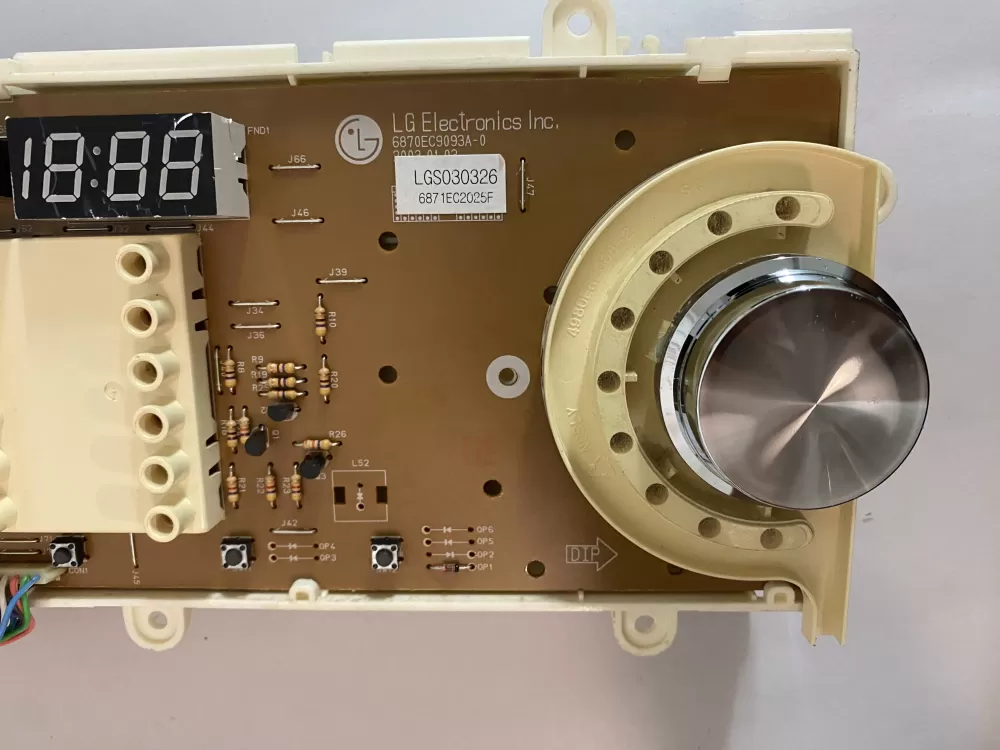 LG 6870EC9093A 0 6871EC2025F6871EC1061B Dryer Control AZ114023 | BKV671