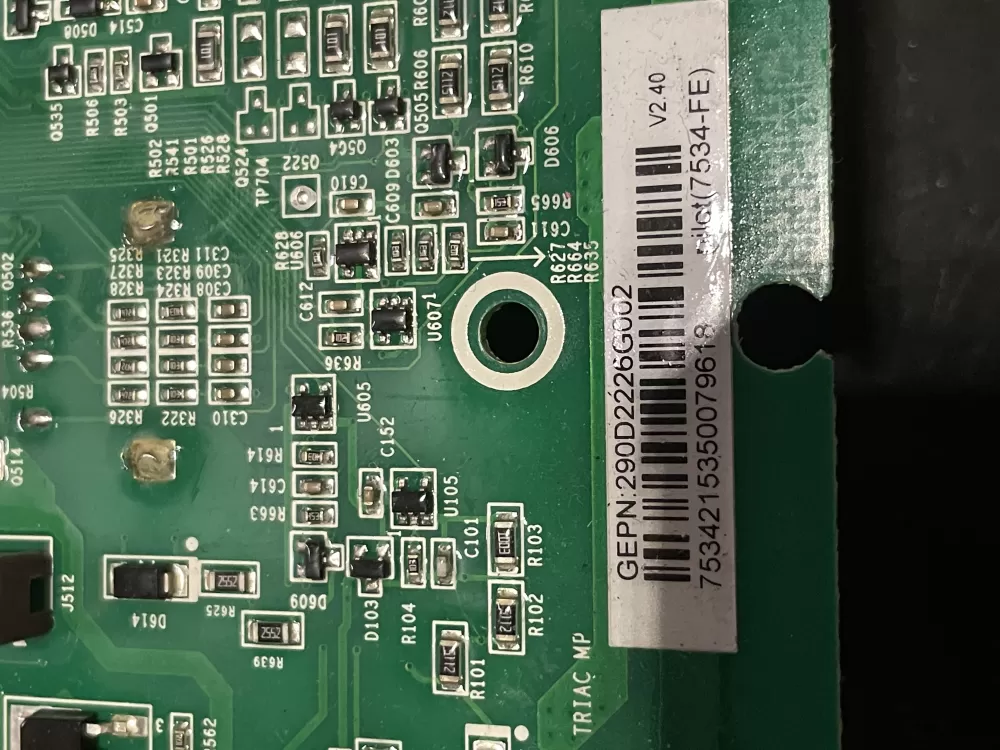 GE WH22X29556 WH18X25896 290D2226G002 Washer Control Board AZ30051 | WM947