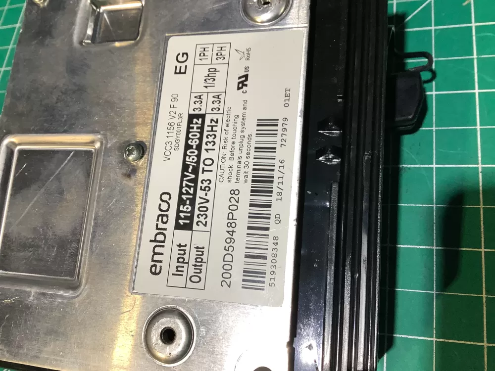 GE 200D5948P028 Refrigerator Control Board Inverter AZ134258 | NR1213