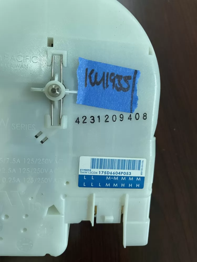 GE WH12X10527 175D6604P053 Washer Timer AZ80004 | KM935