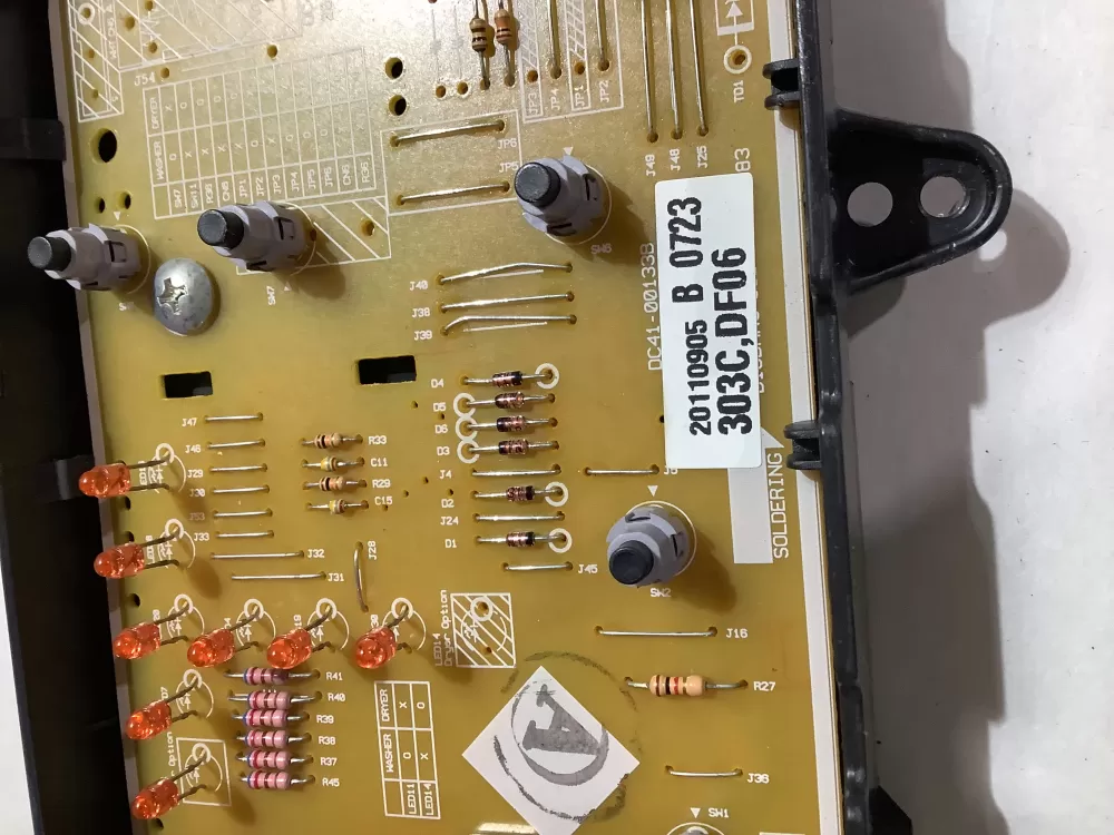 Samsung DC94-03170A DC41-00133B Washer Control Board AZ188654 | ZCV868