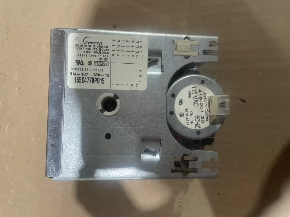 GE 165D4778P015 Kenmore Whirlpool Dishwasher Timer AZ64237 | KM1274