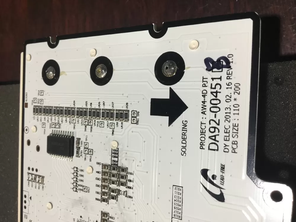 Samsung DA92 00153A Refrigerator Control Board AZ75865 | NR1914