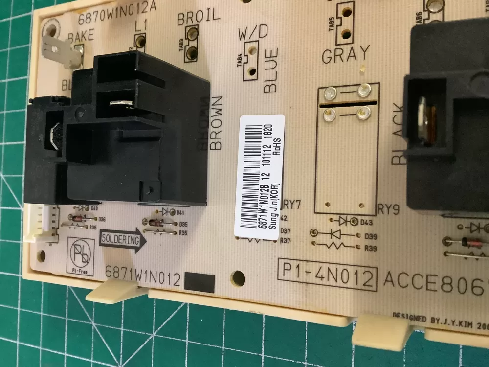 LG 6871W1N012B Range Oven Control Board AZ185136 | NR2719