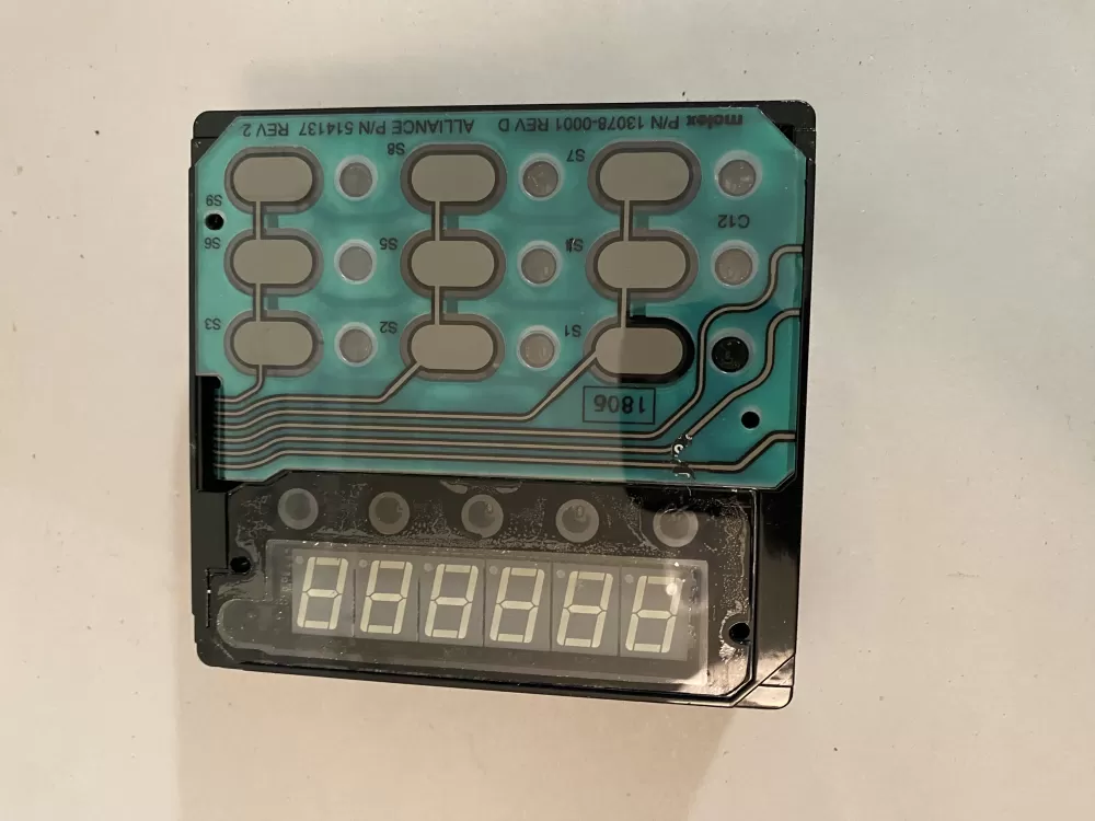 Speed Queen D515807  13078-0001  514137  9160252  91051973 Dryer UI Control Board