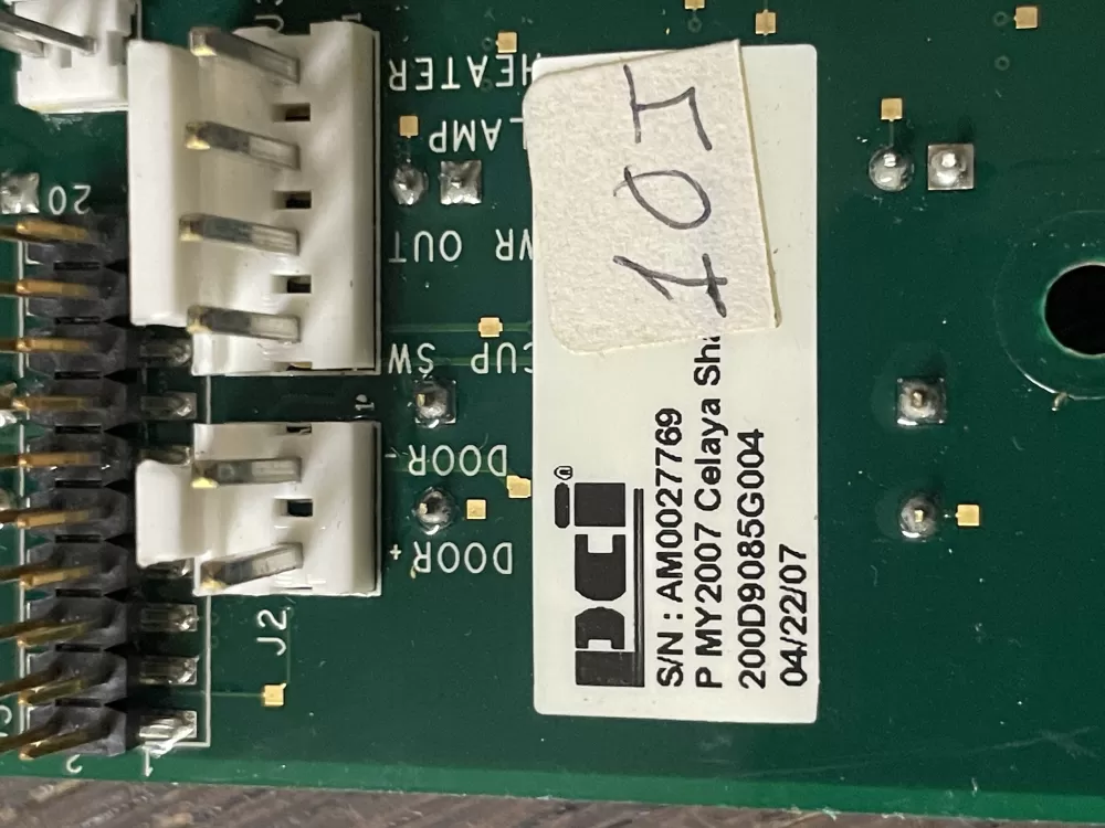 GE 200D9085G004 User Interface Display Screen Control Board AZ51468 | Wm1906