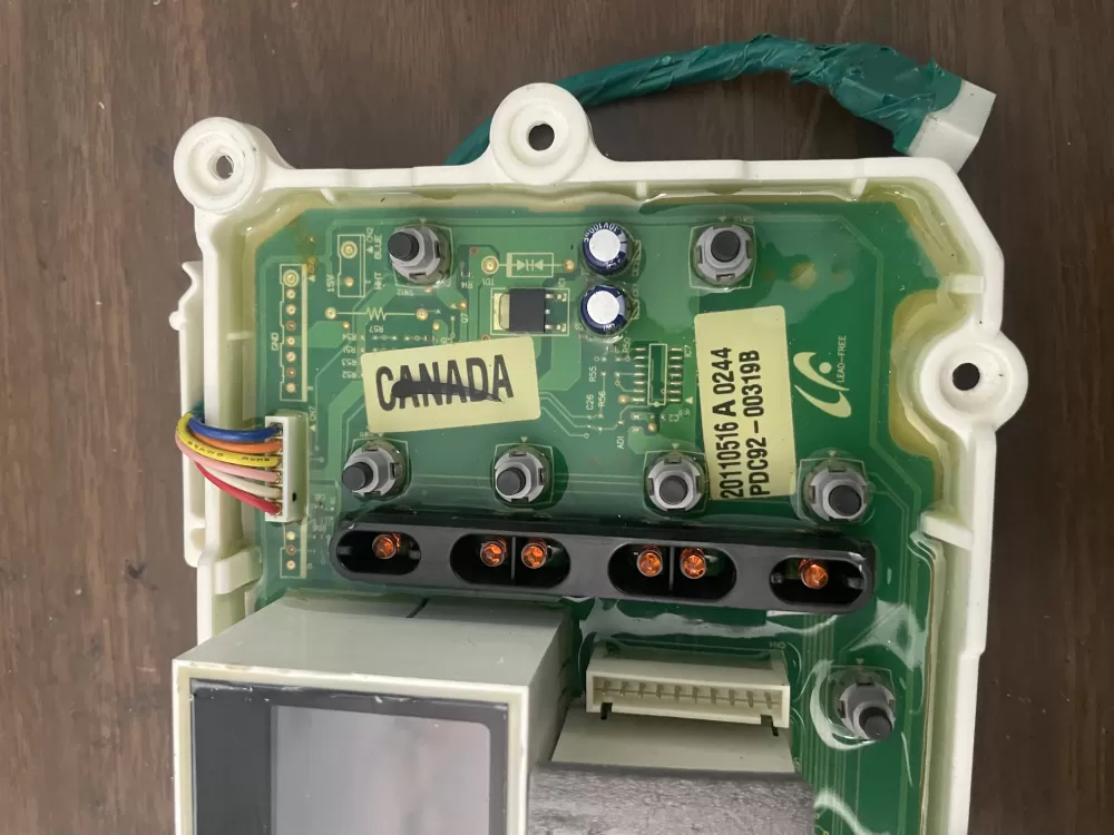 Samsung DC92-00319B Washer User Interface Control Board AZ99264 | KMV174