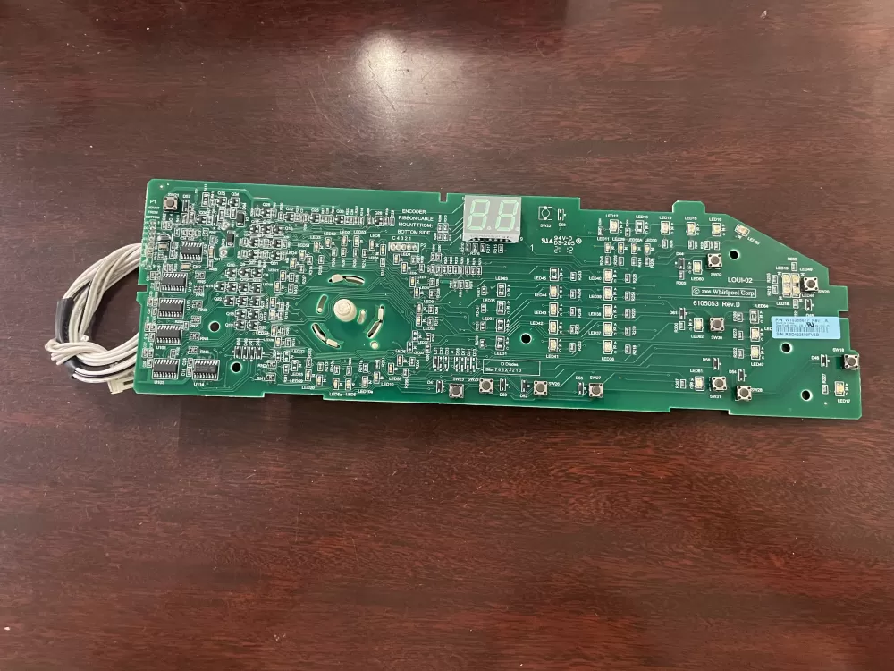 Whirlpool W10388677 Dryer Control Board Interface AZ41070 | KM1715