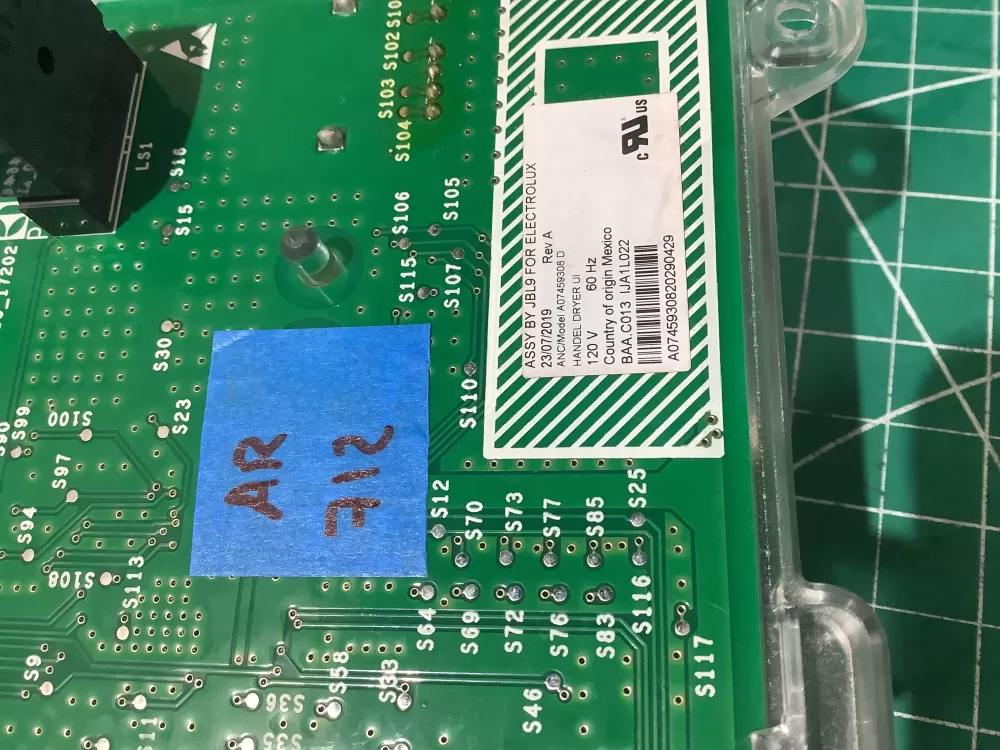 Frigidaire A07459307 A07459308 Dryer Control AZ196687 | AR712