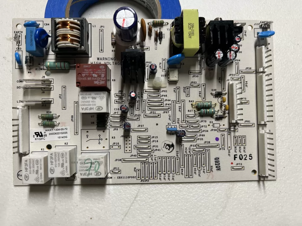 GE EBX1110P002 200D6221G025 WR55X11072 Refrigerator Control Board