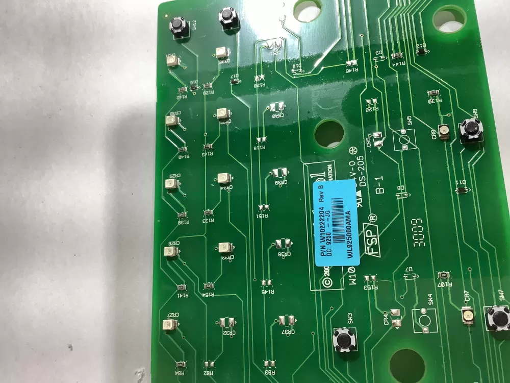 Whirlpool W10222204 Dryer Control Board W10222204 AZ183577 | ZC2705