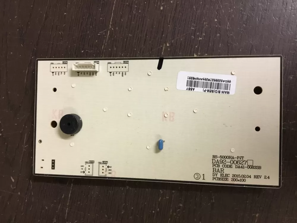 Samsung DA92 00627B Refrigerator Control Board Dispenser AZ8583 | NR485