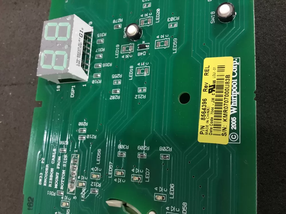 Kenmore 8564396 8564400 WP8564396 Dryer Control Board AZ90793 | NR1254