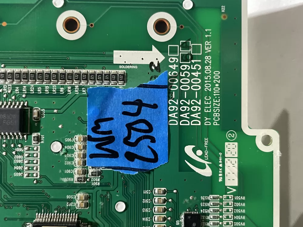 Samsung DA92-00596A Refrigerator Dispenser Control Board AZ184238 | Wm2504