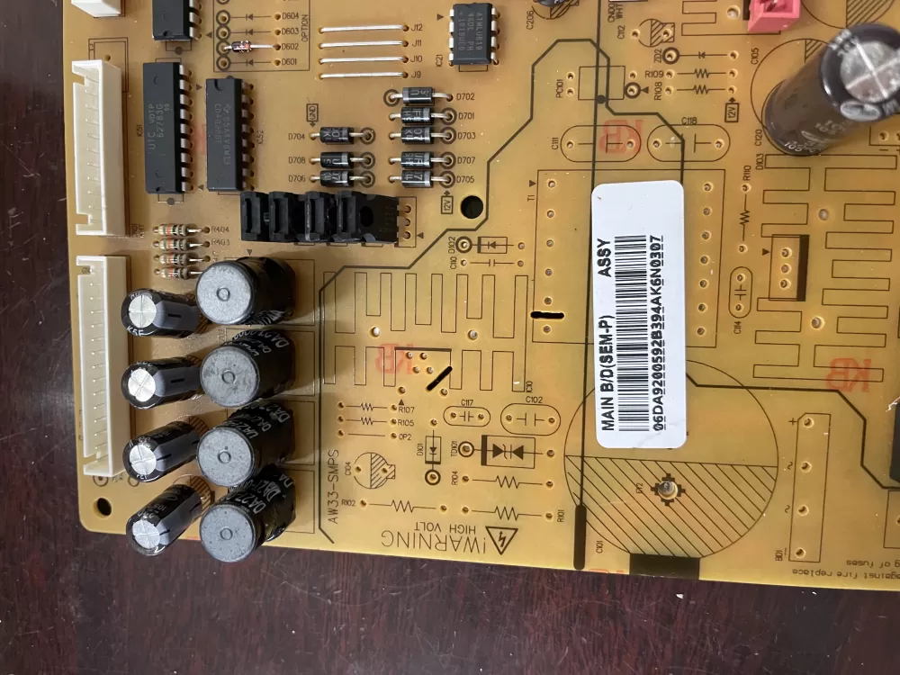 Samsung DA92-00592A  AP5914918  DA92-00592B  3969966  PS9604089 Refrigerator Control Board