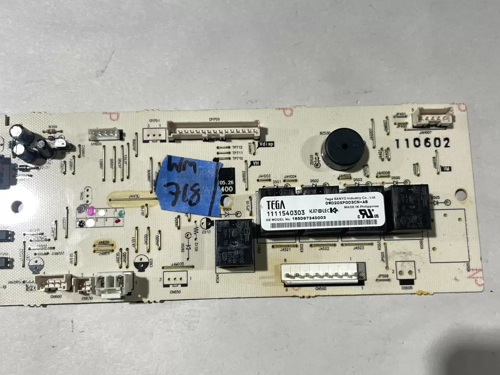 GE 165D9734G003 Dishwasher Control Board AZ105784 | Wm718