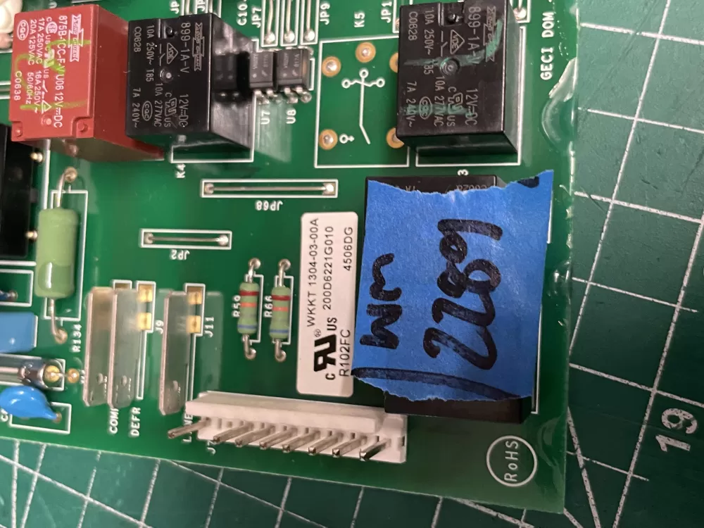 GE 200D6221G010 WR55X10552 Refrigerator Control Board AZ207289 | Wm2289