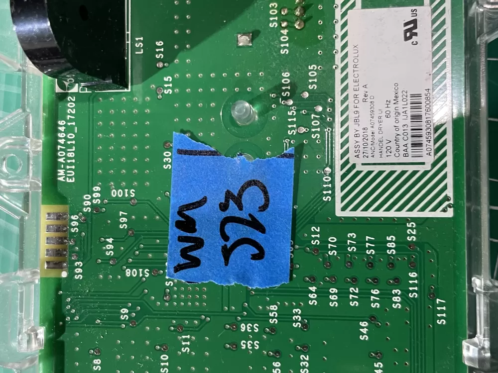 Frigidaire A07459307 A07459308 Dryer Control AZ193394 | Wm523