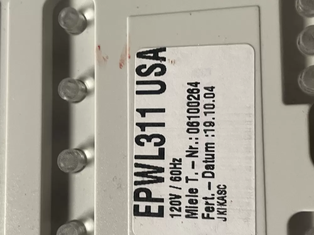 Miele 06100264 EPWL311 Dryer Control Board Panel AZ5743 | WMV201