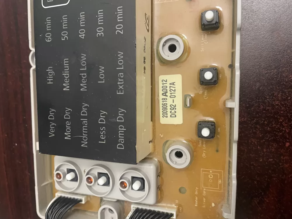 Samsung DC92 00162A DC92 00162B Dryer Control Board AZ97257 | KMV152