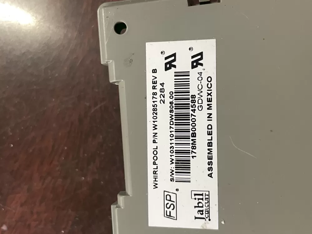 Whirlpool KitchenAid W10056352 Dishwasher Control Board AZ37424 | Wm434