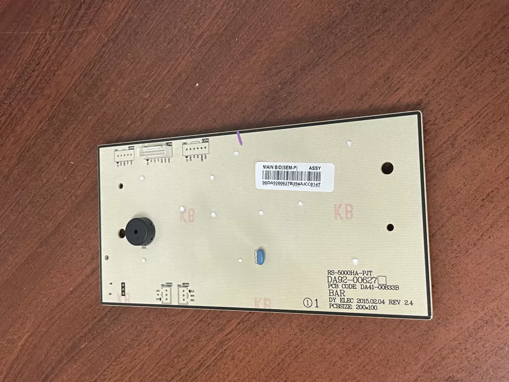 Samsung DA92 00627B Refrigerator Control Board Dispenser AZ52372 | Wm1899