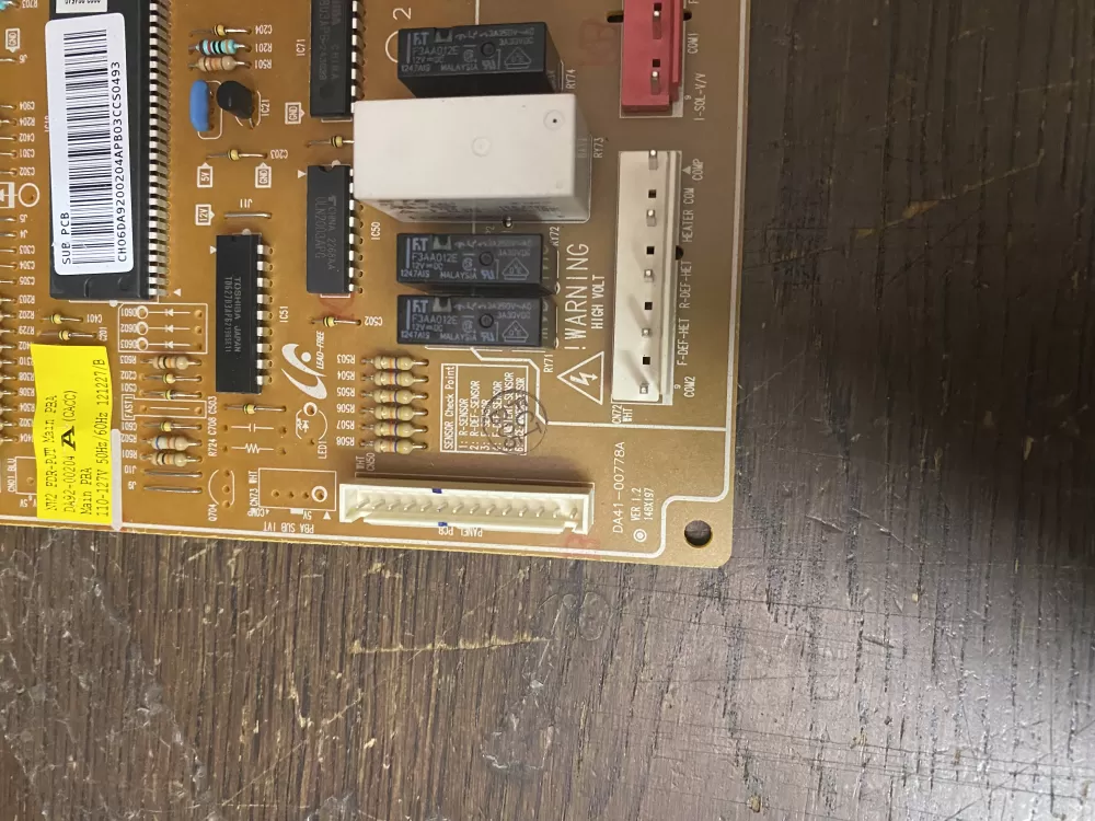 Samsung DA92 00204A Refrigerator Control Board AZ54752 | BK1927