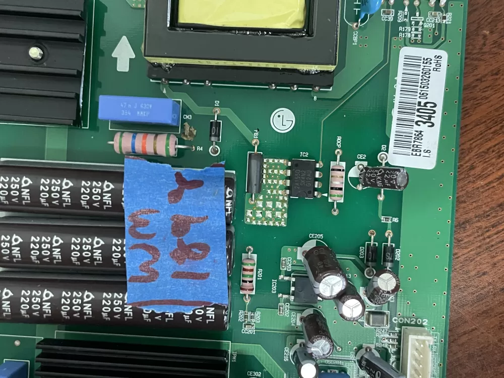 LG EBR78643405 CSP30020854 Refrigerator Control Board AZ52356 | Wm1898