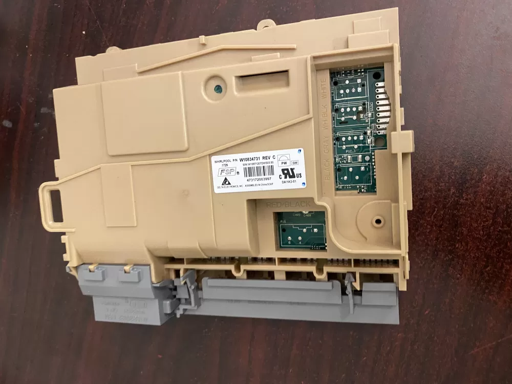 Whirlpool  Maytag  Amana AP6034555 W10804122 W10834731 W10876143 W10906422 PS11769628 Dishwasher Control Board
