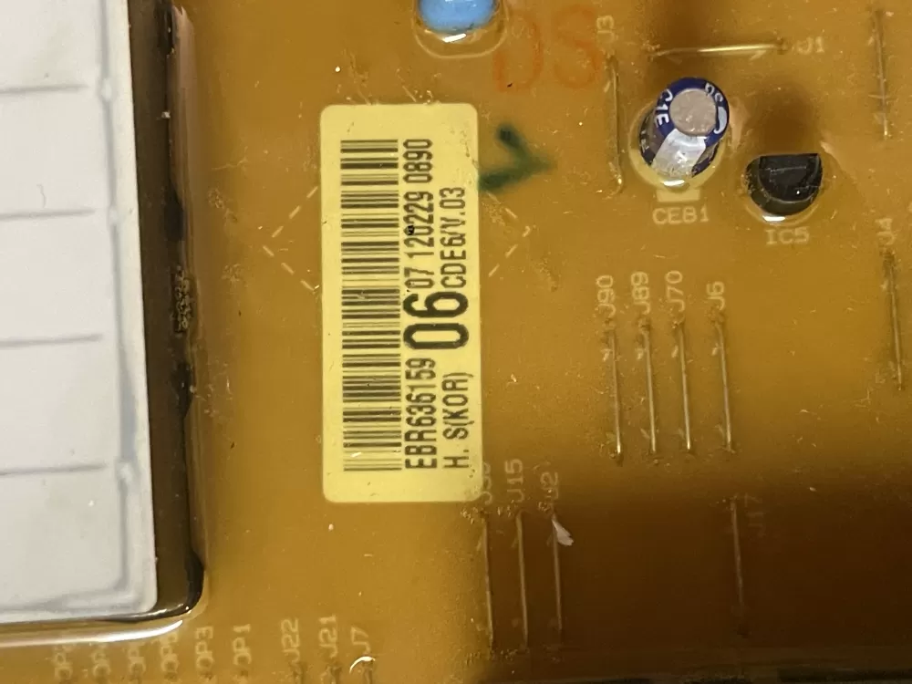 LG EBR63615906 Dryer Control Board AZ39816 | Wmv394